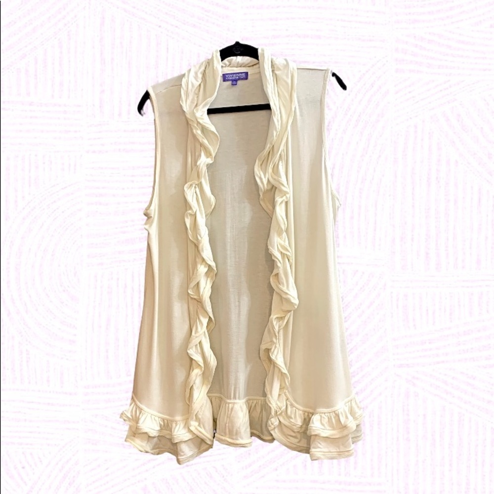 Vivienne Tam ruffled vest Size XL